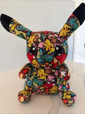 Pikachu Pattern Plush Toy - Multicolor Kids Plush